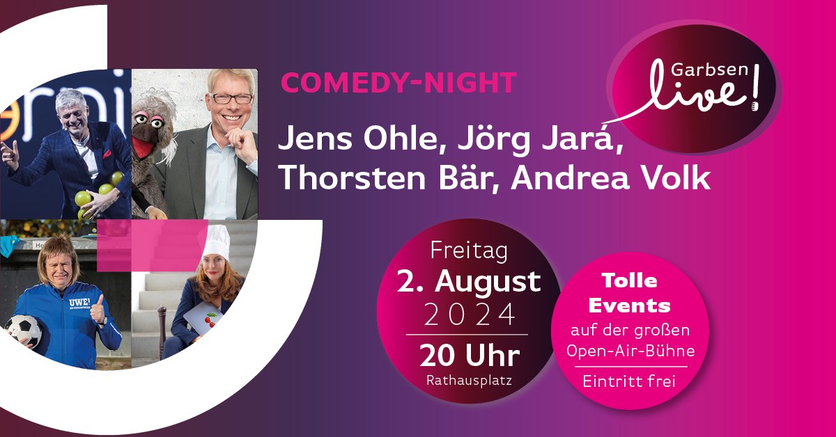 2. August: Große Comedy-Night