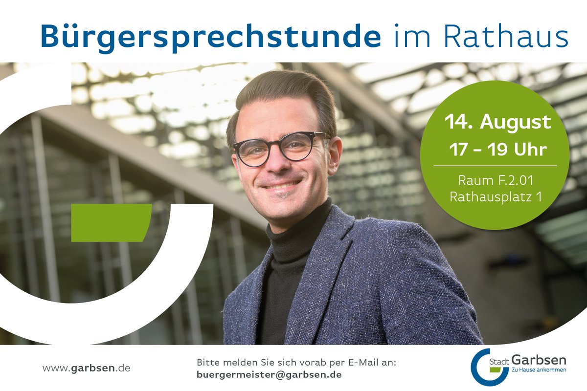 Bürgersprechstunde am 14. August im Rathaus