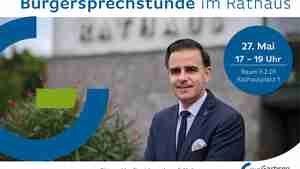 Bürgersprechstunde am 27. Mai im Rathaus