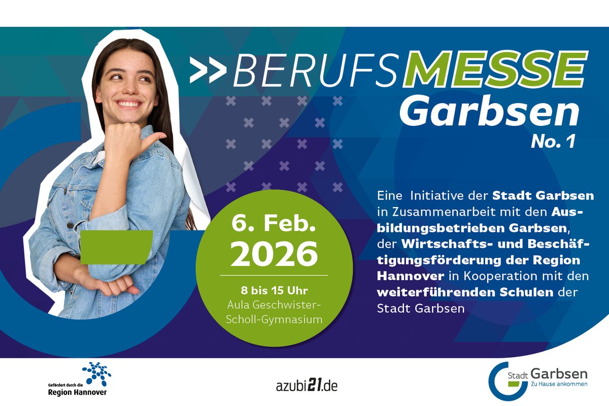 Jetzt anmelden für Berufsmesse Garbsen am 6. Februar