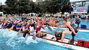 Drachenboot-Fun-Cup im Badepark