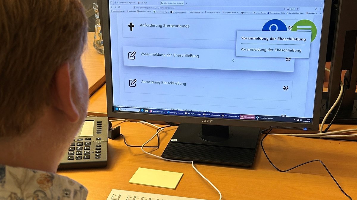 Bei der Stadt Garbsen gibt es jetzt die „Ehe Online“
