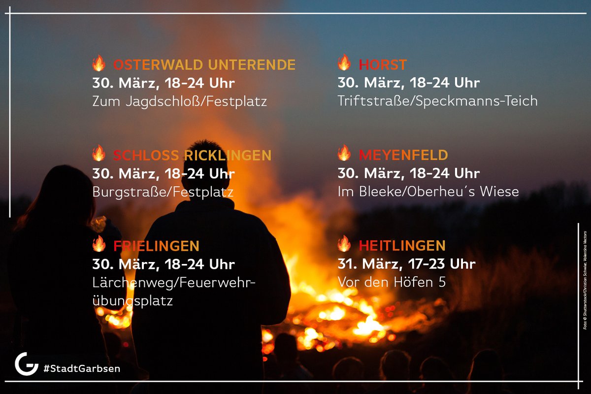 Garbsen hat sechs Osterfeuer zu bieten