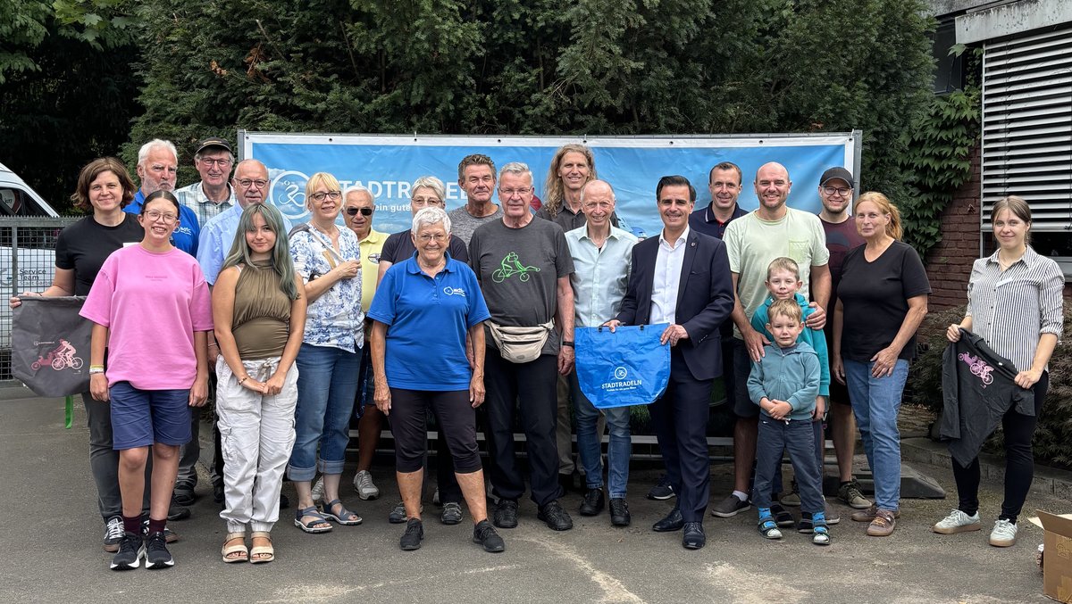 STADTRADELN: Bürgermeister bedankt sich mit Radlergrillen
