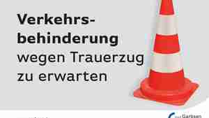 Verkehrsbehinderungen wegen Trauermarsch