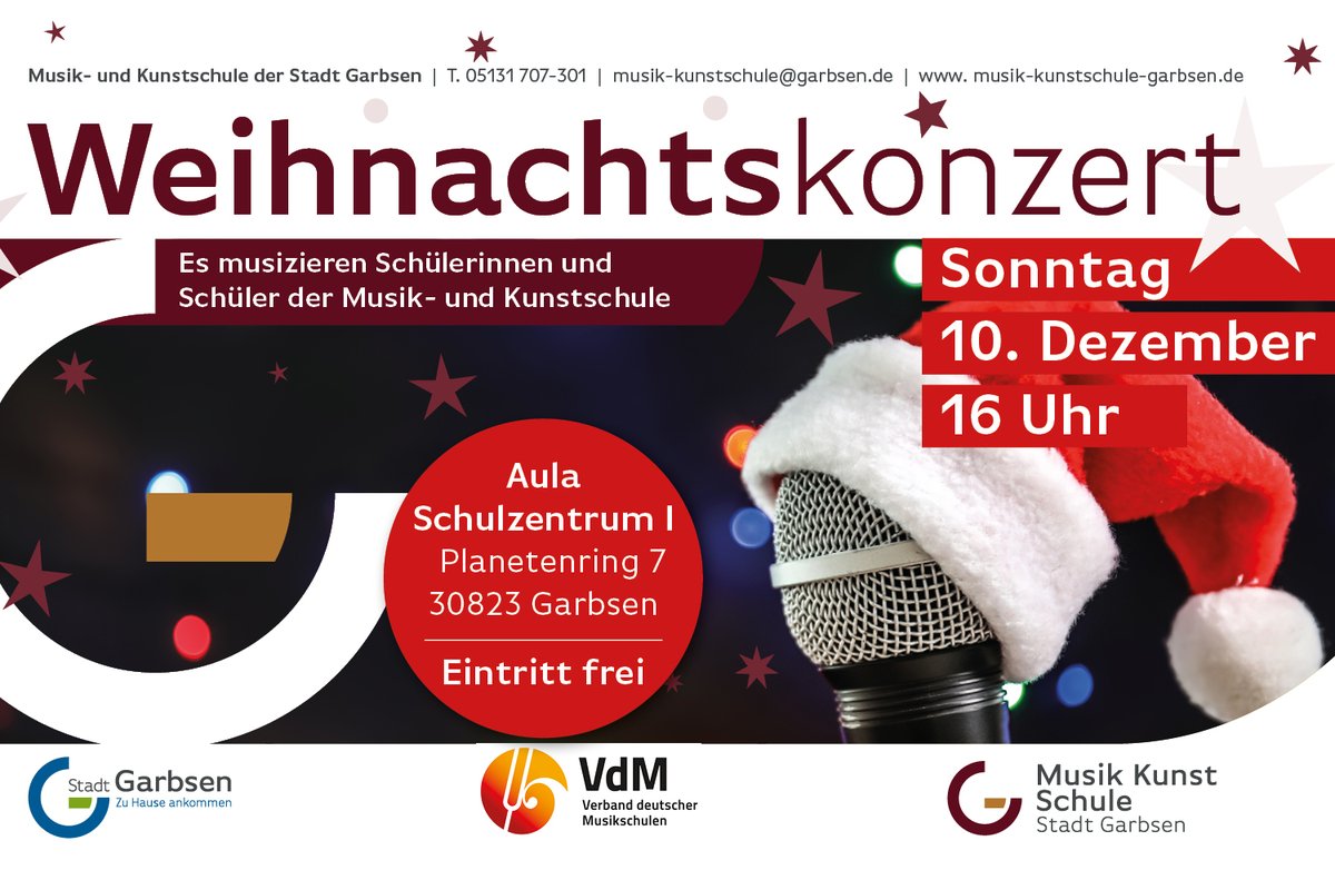 Weihnachtskonzert der Musik- und Kunstschule